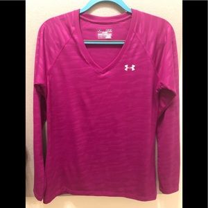 Under Armour heatgear long sleeve v neck tee